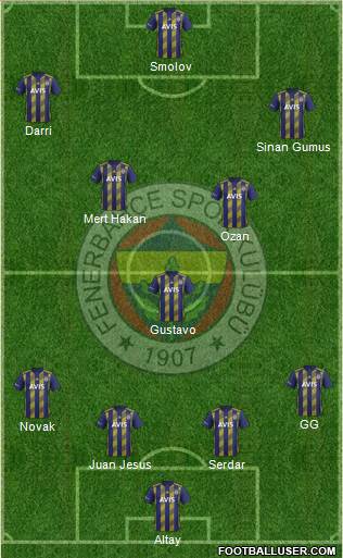 Fenerbahçe SK Formation 2020