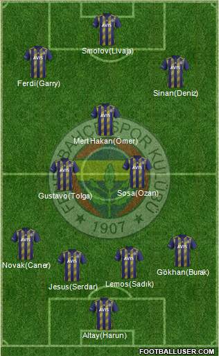 Fenerbahçe SK Formation 2020