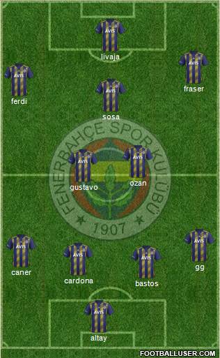 Fenerbahçe SK Formation 2020