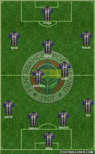 Fenerbahçe SK Formation 2020