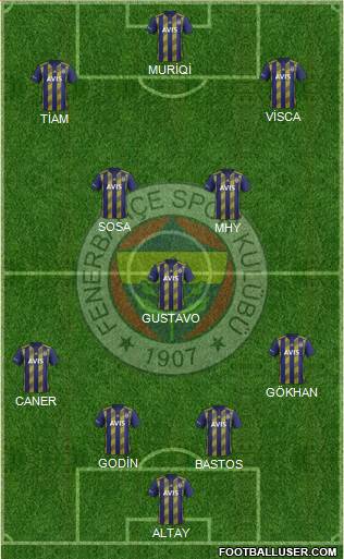 Fenerbahçe SK Formation 2020