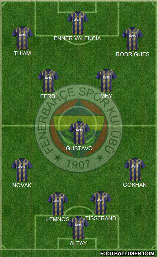 Fenerbahçe SK Formation 2020