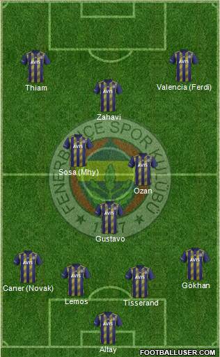 Fenerbahçe SK Formation 2020