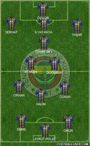 Fenerbahçe SK Formation 2020