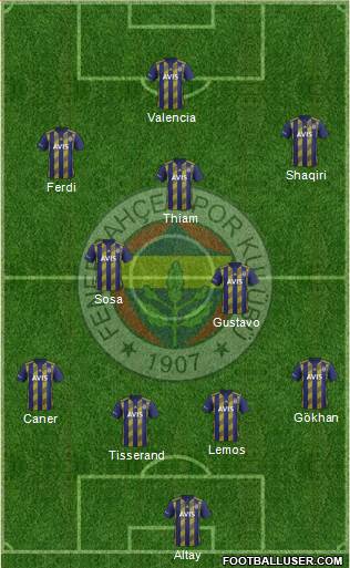 Fenerbahçe SK Formation 2020