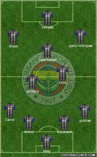 Fenerbahçe SK Formation 2020