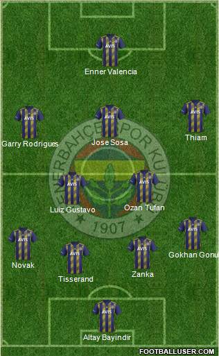 Fenerbahçe SK Formation 2020