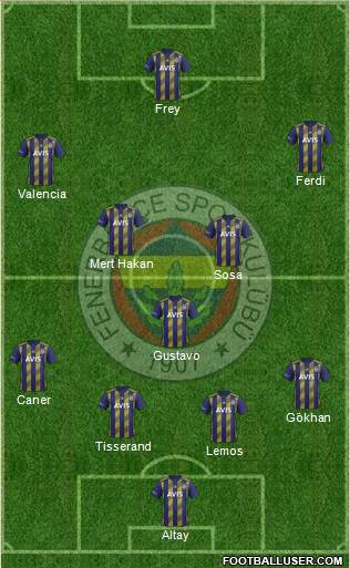 Fenerbahçe SK Formation 2020