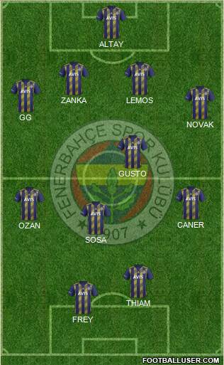 Fenerbahçe SK Formation 2020