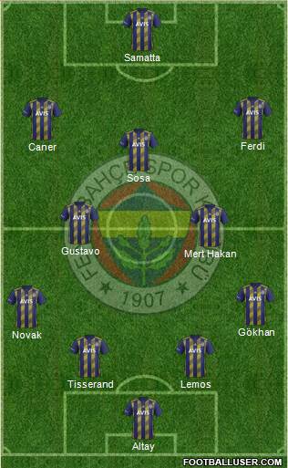 Fenerbahçe SK Formation 2020