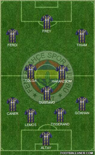 Fenerbahçe SK Formation 2020