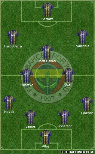 Fenerbahçe SK Formation 2020