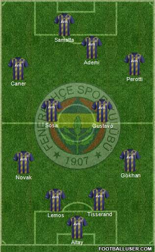 Fenerbahçe SK Formation 2020