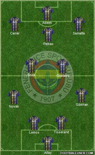 Fenerbahçe SK Formation 2020