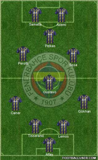 Fenerbahçe SK Formation 2020