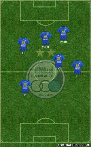 Esteghlal Tehran Formation 2020