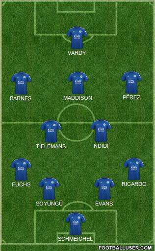 Leicester City Formation 2020