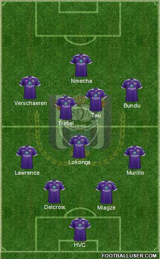 RSC Anderlecht Formation 2020