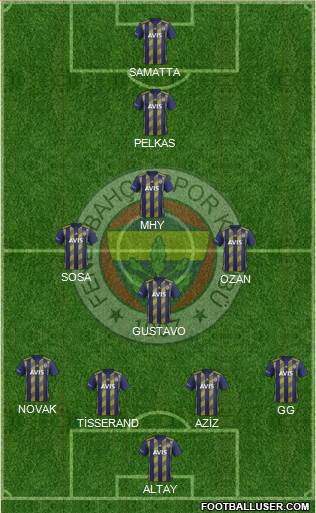 Fenerbahçe SK Formation 2020