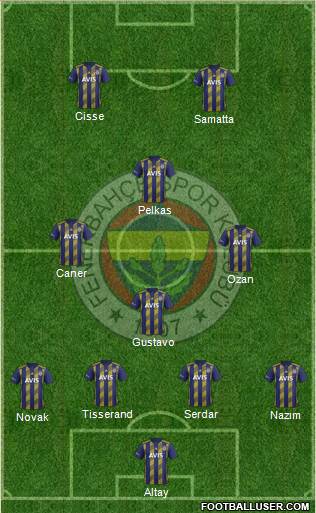 Fenerbahçe SK Formation 2020