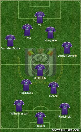 RSC Anderlecht Formation 2020