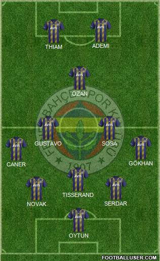 Fenerbahçe SK Formation 2020