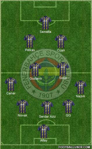 Fenerbahçe SK Formation 2020