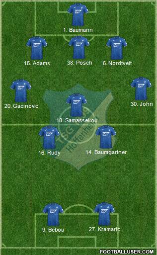 TSG 1899 Hoffenheim Formation 2021