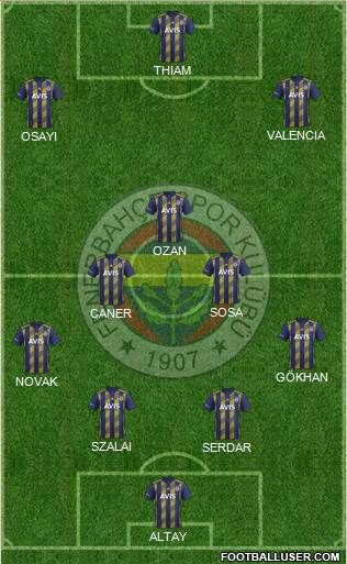 Fenerbahçe SK Formation 2021