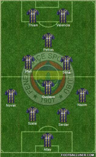 Fenerbahçe SK Formation 2021