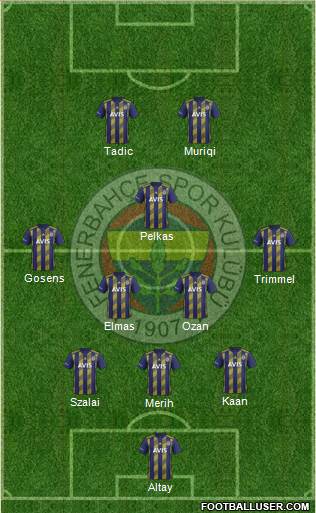 Fenerbahçe SK Formation 2021