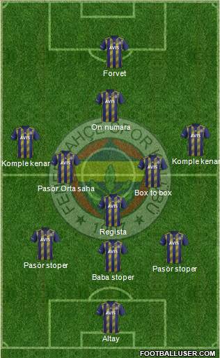 Fenerbahçe SK Formation 2021