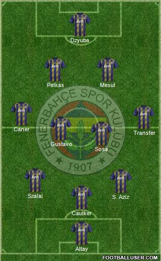 Fenerbahçe SK Formation 2021