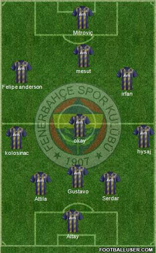 Fenerbahçe SK Formation 2021