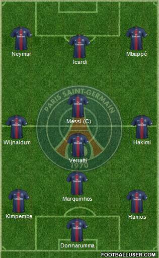 Paris Saint-Germain Formation 2021