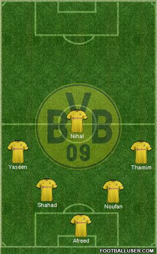 Borussia Dortmund Formation 2021