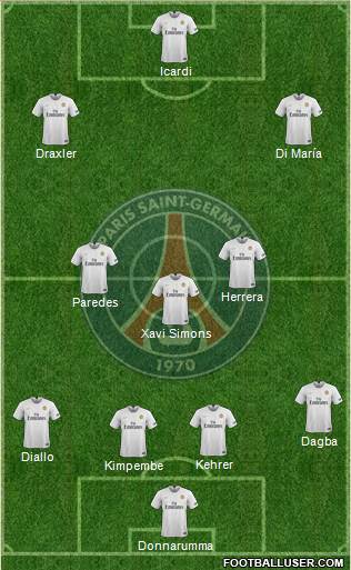 Paris Saint-Germain Formation 2021