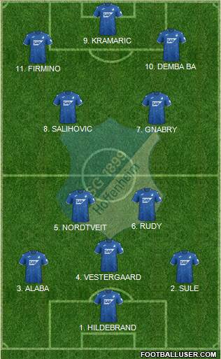 TSG 1899 Hoffenheim Formation 2022