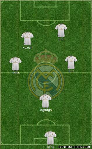 Real Madrid C.F. Formation 2022