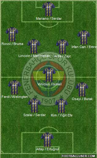 Fenerbahçe SK Formation 2022