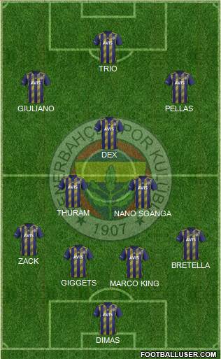 Fenerbahçe SK Formation 2022