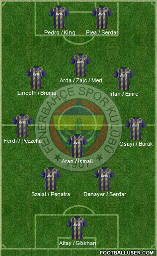 Fenerbahçe SK Formation 2022