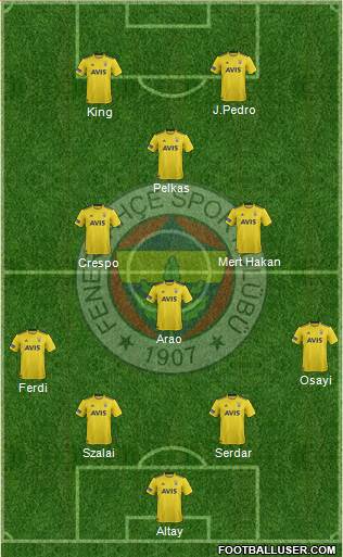 Fenerbahçe SK Formation 2022