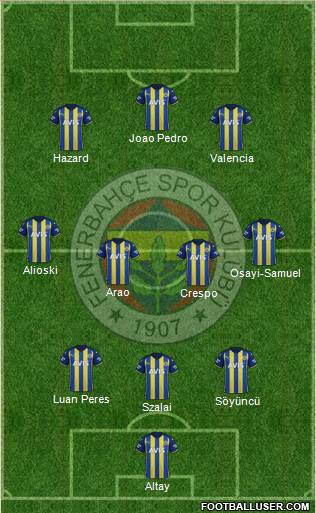 Fenerbahçe SK Formation 2022