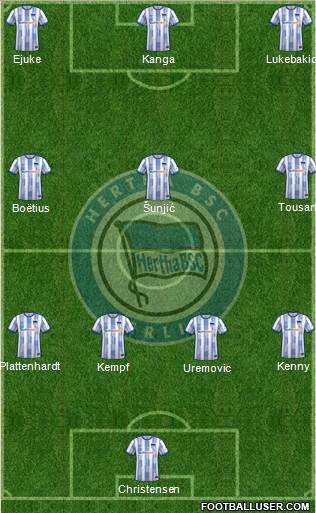 Hertha BSC Berlin Formation 2022