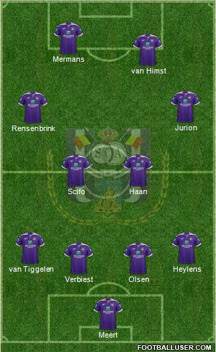 RSC Anderlecht Formation 2022