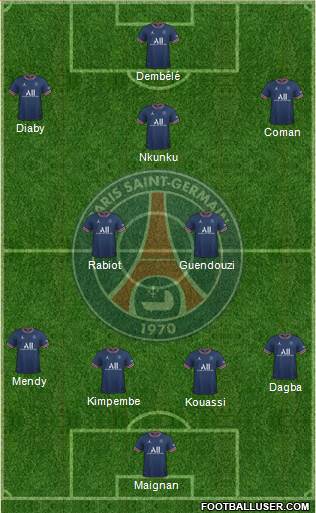 Paris Saint-Germain Formation 2022