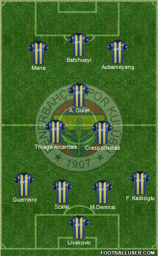 Fenerbahçe SK Formation 2023