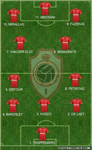 R Antwerp FC Formation 2023