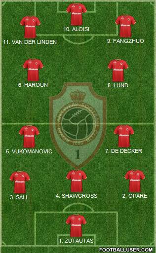 R Antwerp FC Formation 2023